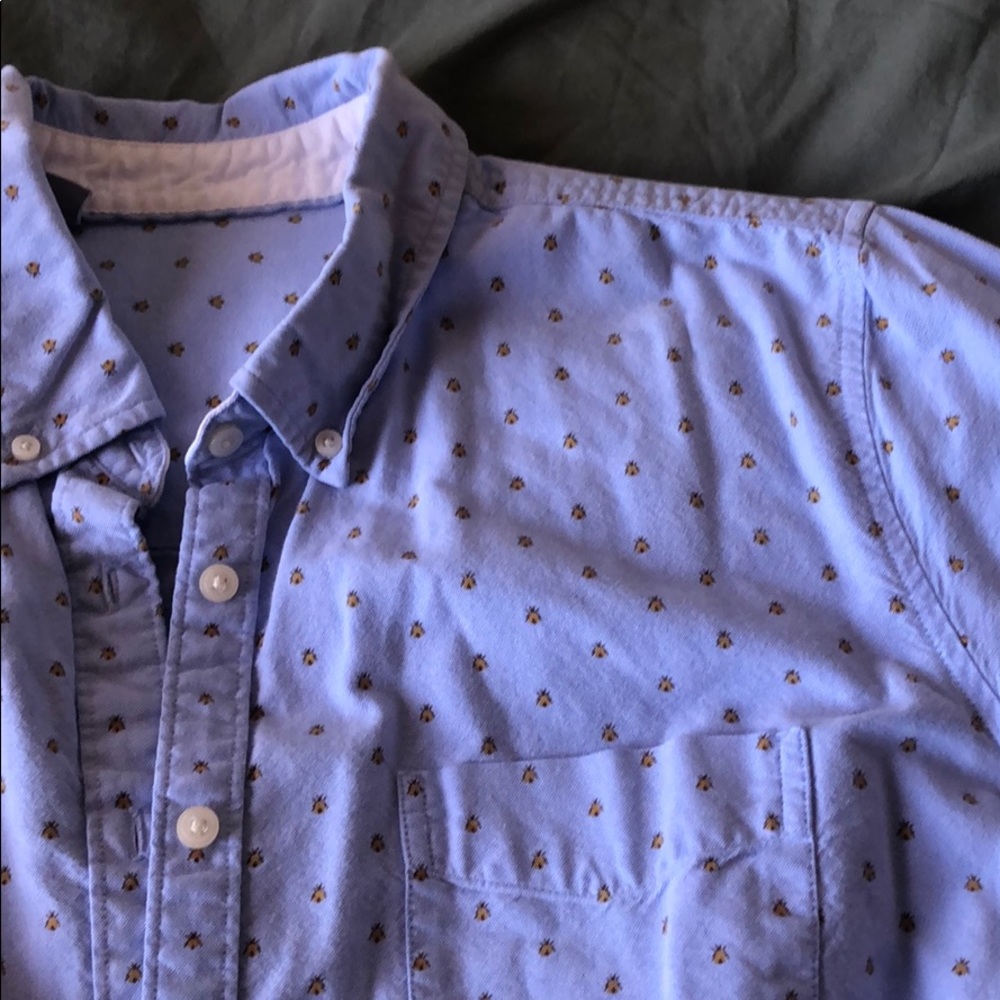 🌀blue bee button down🌀